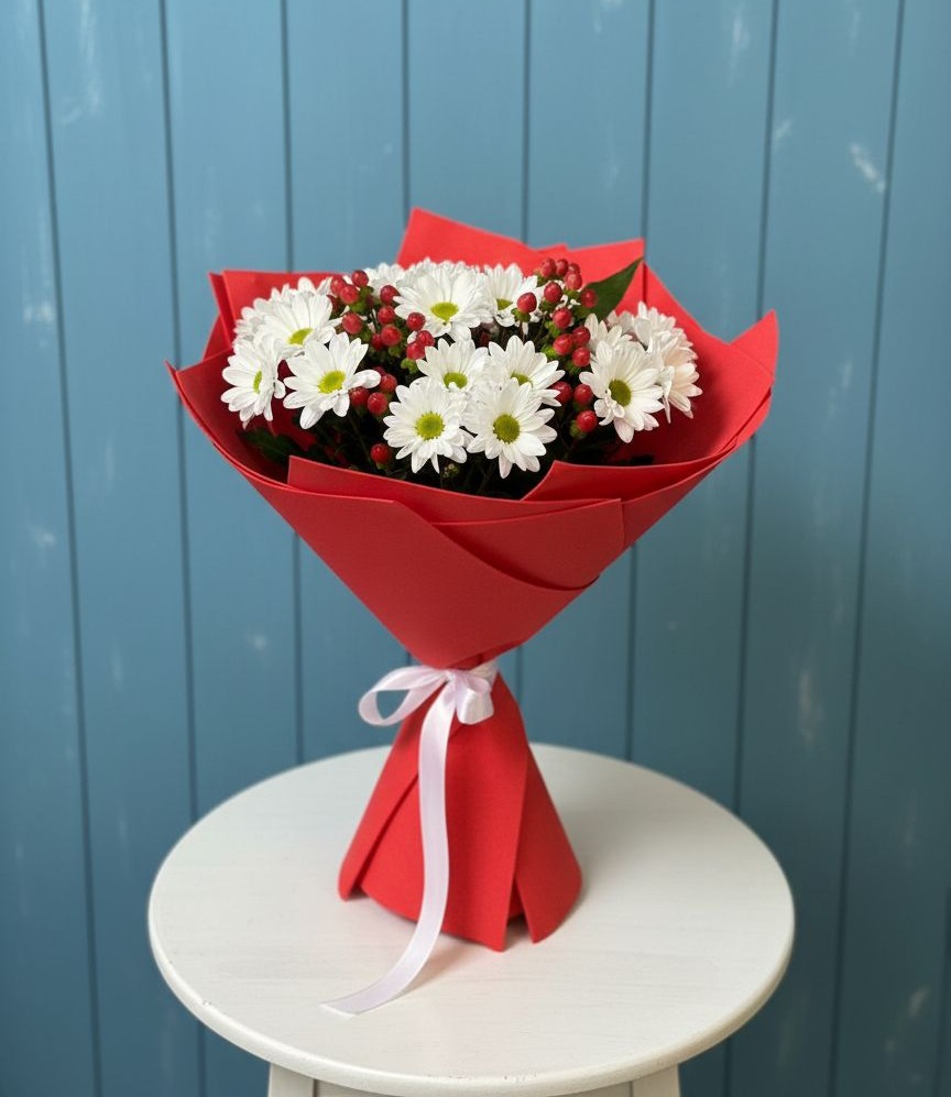 Букет цветов из: Хризантемы в Михайловской Слободе