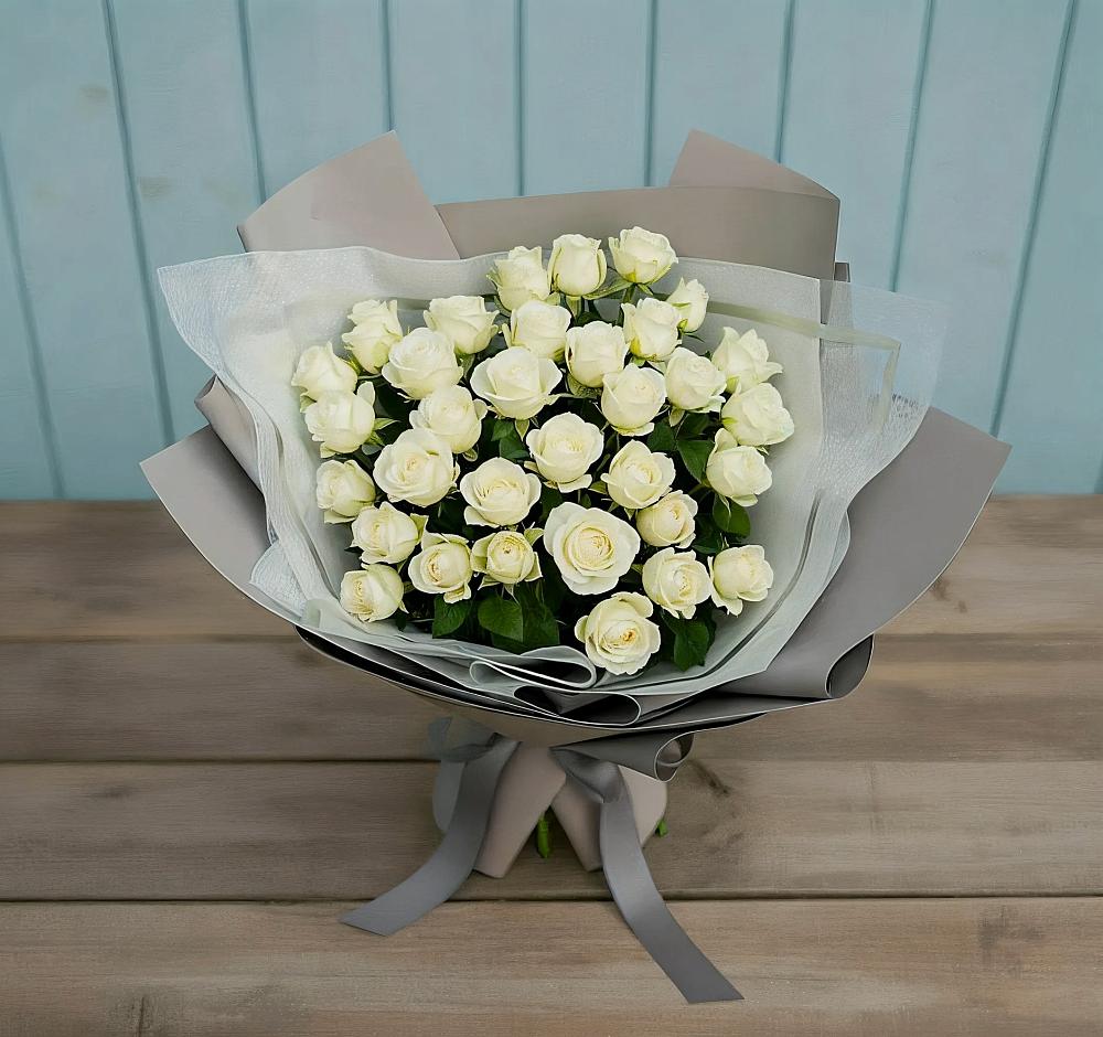 Букет Белоснежная нежность в Михайловской Слободе