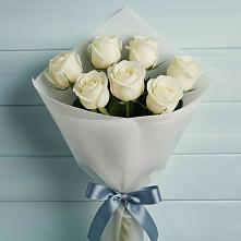 Букет 7 Белых роз Эдлесс Лав #REPLACE_PRED# Михайловской Слободе