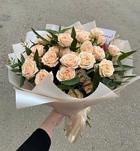 Букет Кремовые розы Латте в Михайловской Слободе