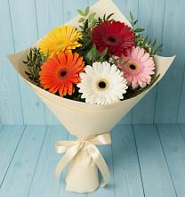 Букет цветов из:  Герберы в Михайловской Слободе
