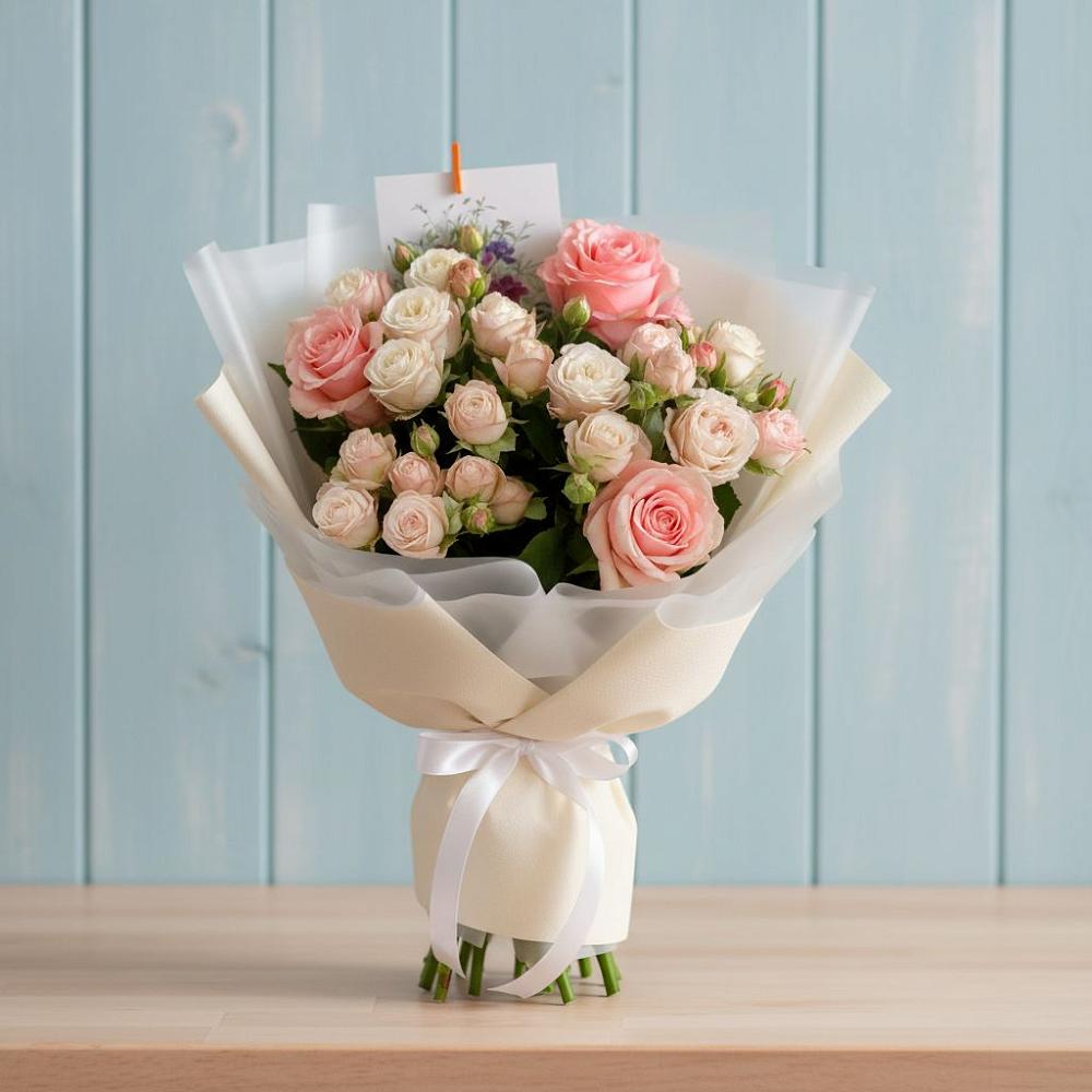 Букет цветов из: Розы в Михайловской Слободе