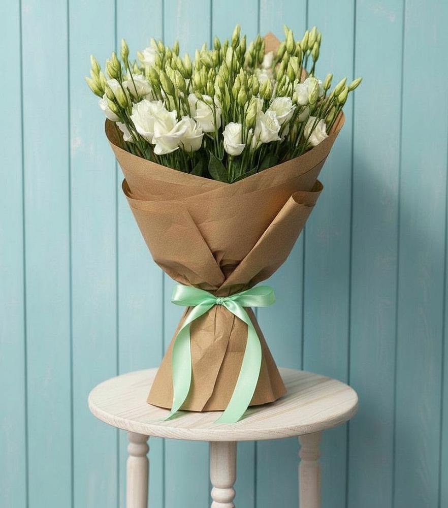 Букет цветов из: Лизиантусы в Михайловской Слободе