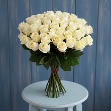 Букет 51 Белая роза Эдлесс Лав в Михайловской Слободе