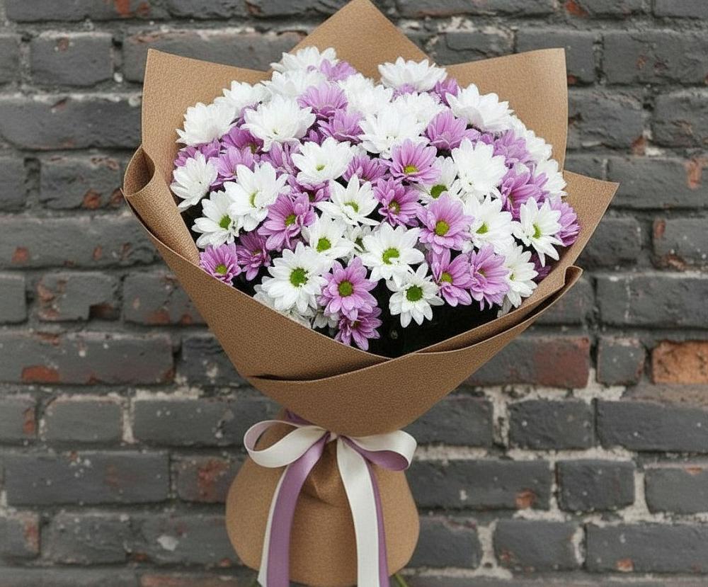 Букет цветов из: Хризантемы в Михайловской Слободе