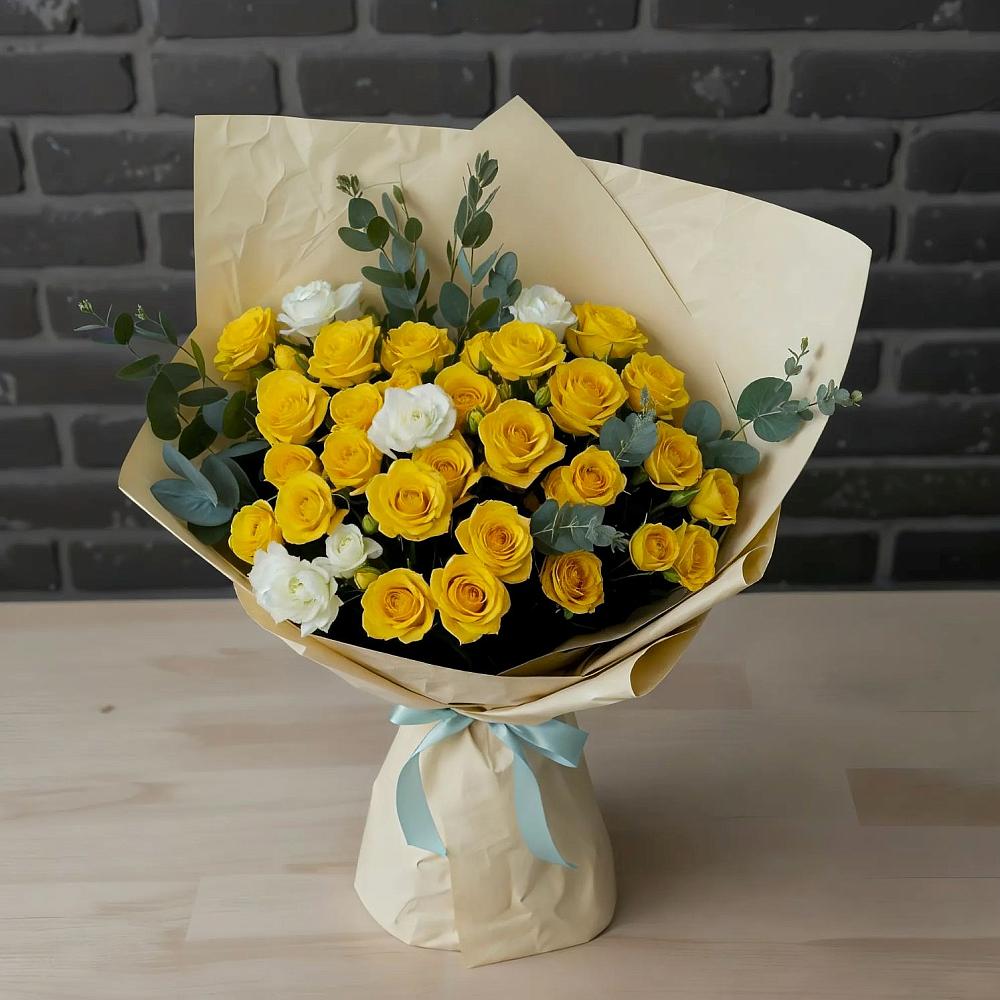 Букет цветов из: Розы в Михайловской Слободе