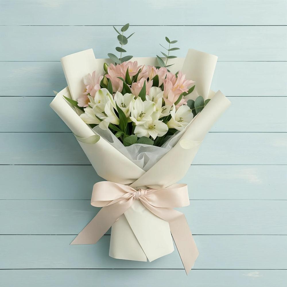 Букет цветов из: Альстромерии в Михайловской Слободе