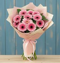 Букет цветов из:  Герберы #REPLACE_PRED# Михайловской Слободе